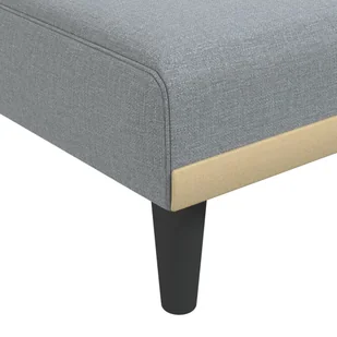 Sofa rozkładana L, jasnoszara, 255x140x70 cm, tkanina Lumarko! - Narożniki - miniaturka - grafika 10