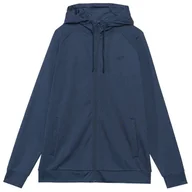 Bluzy sportowe męskie - Męska bluza 4F Sweatshirt Fnk M404 Rozmiar: L / Kolor: ciemnoniebieski - miniaturka - grafika 1