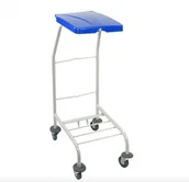 Wózki serwisowe - Euro Zibi Stelaż na worek do segregacji 70 l - 120 l niebieski - Chromowany, Otwierana ręcznie - miniaturka - grafika 1