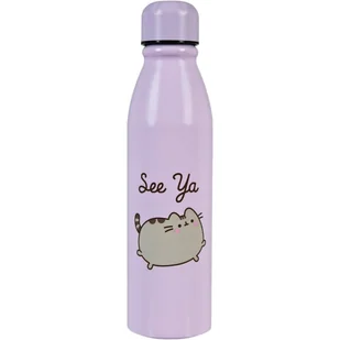 Pusheen The Cat Butelka  metalowa Bidon 600 ml - Butelki dla niemowląt - miniaturka - grafika 1