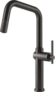 Bateria stojąca GESSI HABITO Czarny metal szczotkowany PVD 60652#707 - Baterie kuchenne - miniaturka - grafika 1