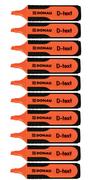 Zakreślacze - Donau Zakreślacz D-Text Pomarańczowy 10 sztuk - miniaturka - grafika 1
