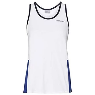 Head Club Tank Top G dziewczęce T-shirty biały white/royal 140 816469-WHRO140 - Koszulki i topy damskie - miniaturka - grafika 1