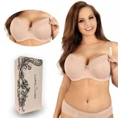 Biustonosze ciążowe - Biustonosz do karmienia Lupo 1381 Big 80F beż - miniaturka - grafika 1