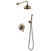 Baterie podtynkowe - Omnires ART DECO SYS AD26 BR BRĄZ ANTYCZNY system prysznicowy podtynkowy - miniaturka - grafika 1