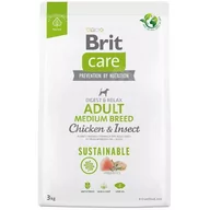 Sucha karma dla psów - Brit Care Sustainable Adult Med Chicken Insect 3kg - miniaturka - grafika 1