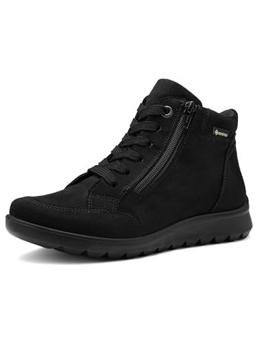ara Toronto-GTX damskie botki, czarne, 36,5 EU szerokie, czarny, 36.5 EU Weit
