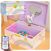 Karuzele dla niemowląt - Szkatułka Dla Dziewczynki z Jednorożcem Elegancki Design + Muzyka + Ruch – Idealna Dla Córki Dziecka na Urodziny i Święta + EBOOK-2 - miniaturka - grafika 1