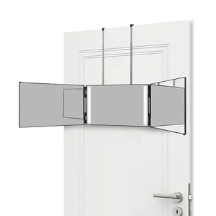 Lustro 3-panelowe z drążkiem teleskopowym do zawieszenia - Lustra - miniaturka - grafika 1