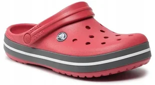 KLAPKI MĘSKIE CROCS CROCBAND CHODAKI KROKSY RED BLACK LEKKIE R. 47 - Klapki i japonki męskie - miniaturka - grafika 1