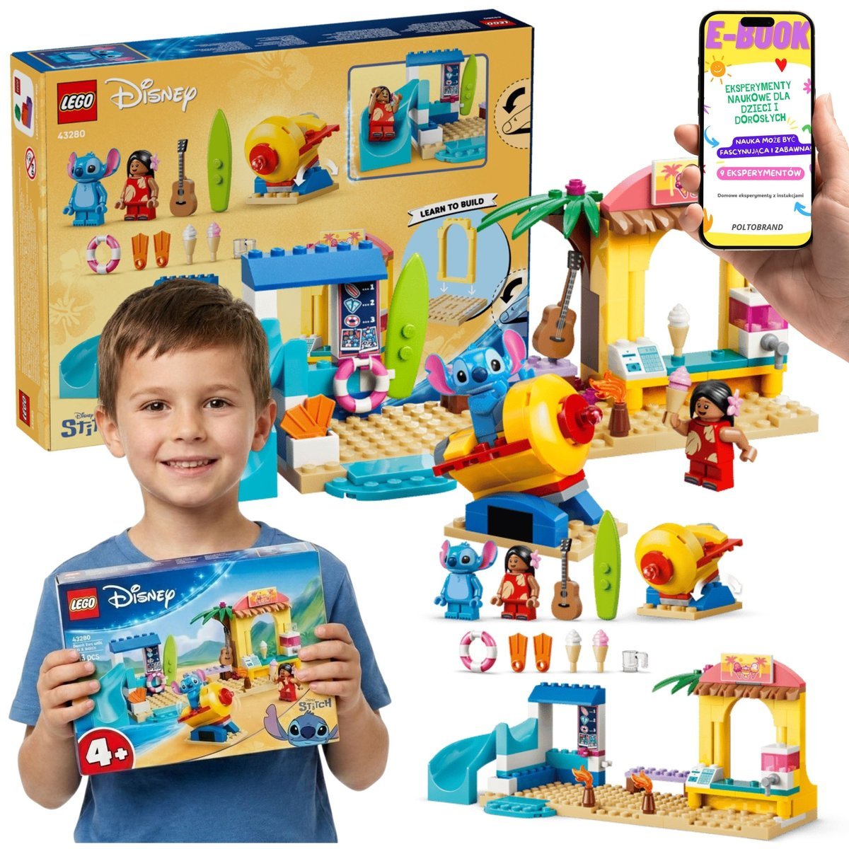 LEGO Disney Zabawa na Plaży z Lilo i Stitchem (43280) + E-BOOK