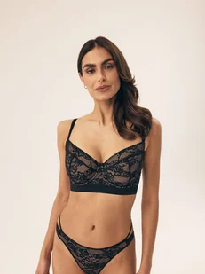 Biustonosz miękki Bisous Esotiq czarny 85C - Biustonosze - miniaturka - grafika 1