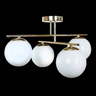 Lampa sufitowa Aurora, 4-punktowa, złota - Lampy sufitowe - miniaturka - grafika 1