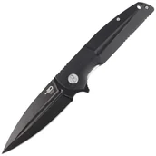 Noże - Nóż składany Bestech Fin Black G10, Black Stonewashed 14C28N (BG34A-3) - miniaturka - grafika 1