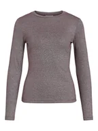 Koszulki i topy damskie - Vila Koszulka "Vicatera" w kolorze jasnobrązowym - miniaturka - grafika 1