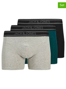 Jack & Jones Bokserki (5 par) w kolorze czarno-zielono-szarym - Majtki męskie - miniaturka - grafika 1