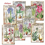 Scrapbooking - Papiery Do Scrapbookingu - Bileciki Prezentowe – Karneciki Zestaw M108  Antyczne Kwiaty 24Szt - miniaturka - grafika 1