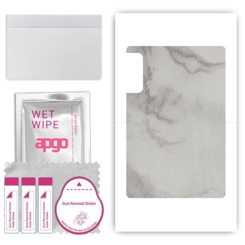 folia naklejka skórka strukturalna na TYŁ do ZTE Nubia Pad 3D II - Marmur Szary - apgo SKINS
