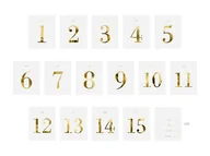 Sylwester - Party Deco Zestaw naklejek numery na stół - 30 szt. - miniaturka - grafika 1