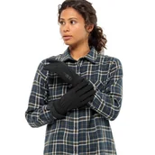 Rękawiczki - Damskie rękawice Jack Wolfskin HIGHLOFT GLOVE WOMEN black - S - miniaturka - grafika 1