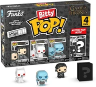 Figurki dla dzieci - funko pop! bitty: game of thrones - jon snow, ghost, white walker chase - miniaturka - grafika 1