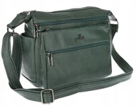 Torebki damskie - Torebka Damska Listonoszka Modna Pojemna Torba na Ramię CJYUA7416 Zielony - miniaturka - grafika 1