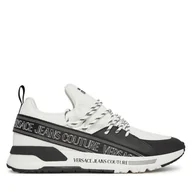 Sneakersy męskie - Sneakersy Versace Jeans Couture 78YA3SA3 Czarny - miniaturka - grafika 1