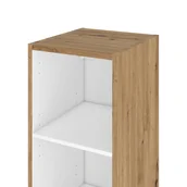 Szafki łazienkowe - Łazienkowy korpus słupka modułowego Remix 30x33x115 cm brązowy złoty dąb Sensea - miniaturka - grafika 1