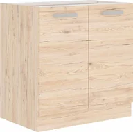 Szafki kuchenne - Szafka pod zlewozmywak BERIT – szerokość 80 cm, dąb bordeaux - miniaturka - grafika 1