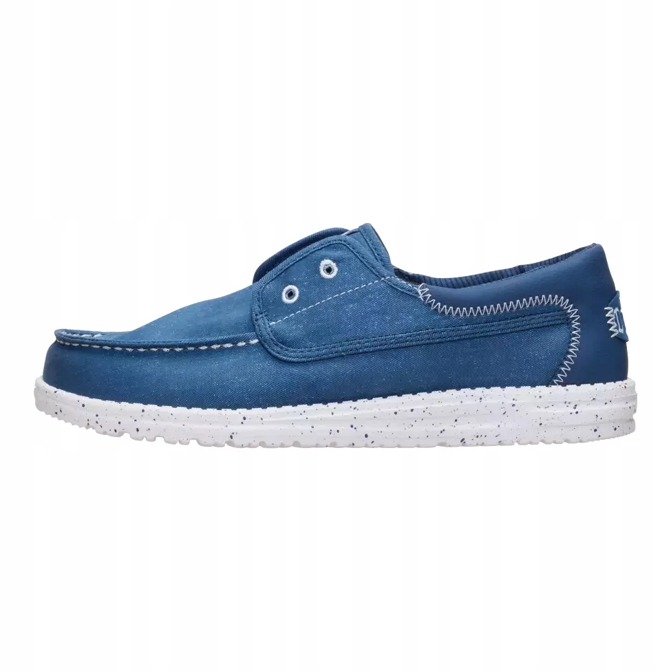 HeyDude Męskie Lekkie Mokasyny Buty Półbuty Wsuwane Wally Stretch Canvas 42