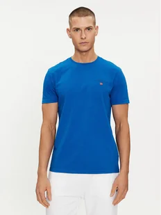 Napapijri T-Shirt Selbas NP0A4GBQ Niebieski Regular Fit - Koszulki męskie - miniaturka - grafika 1