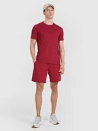 Spodenki męskie - 4F Spodenki treningowe szybkoschnące męskie - czerwone 3XL - miniaturka - grafika 1