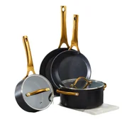Zestawy garnków i patelni - Komplet patelni i garnków z powłoką Qualum Basic Royal 9-elementowy AMBITION - miniaturka - grafika 1