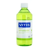 Płyny do płukania jamy ustnej - Vitis Vitis Orthodontic płyn do płukania jamy ustnej dla osób noszących aparaty ortodontyczne smak Apple Mint 500 ml - miniaturka - grafika 1