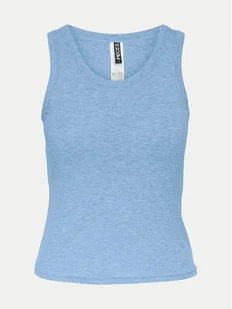Pieces Top Anibi 17150269 Niebieski Regular Fit - Koszulki i topy damskie - miniaturka - grafika 1