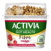 Kefiry, jogurty, maślanki - Activia Jogurt z granolą z malinami truskawkami chia 165 g - miniaturka - grafika 1