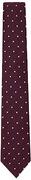 Krawaty i muchy męskie - Hackett London Męskie krawaty w kropki z mieszanki wełny, Fioletowy (wino), Rozmiar uniwersalny - miniaturka - grafika 1