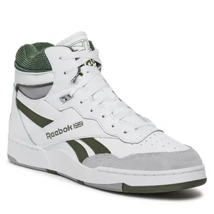 Buty Reebok Bb 4000 II Mid ID1521 Cloud White/Cold Grey/Varsity Green - Półbuty męskie - miniaturka - grafika 1