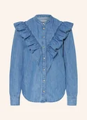 Bluzki damskie - Pepe Jeans Bluzka Katia W Stylu Jeansowym blau - miniaturka - grafika 1
