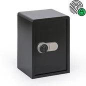 Sejfy i kasy pancerne - Sejf meblowy z czytnikiem linii papilarnych, 500 x 350 x 300 mm, 41 L - miniaturka - grafika 1