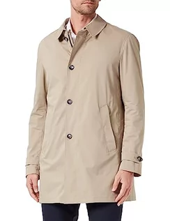 Płaszcze męskie - bugatti Męski płaszcz 334232-34022, beżowy-40, standardowy, beżowy-40, 50 - grafika 1