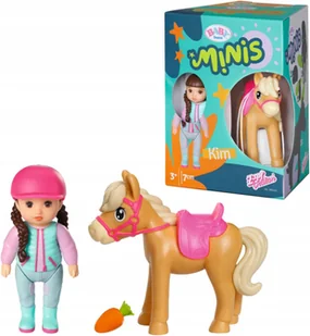 Baby Born Minis Lalka Kim Figurka Konik Zestaw Zapf - Lalki dla dziewczynek - miniaturka - grafika 1