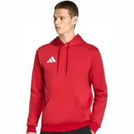 Bluzy męskie - Bluza męska z kapturem bawełniana Adidas Entrada 26 Hoody czerwona r.S - miniaturka - grafika 1