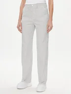 Spodnie damskie - ONLY Spodnie materiałowe Merle 15312896 Biały Wide Leg - miniaturka - grafika 1