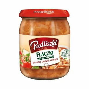 Pudliszki Flaczki wieprzowe w sosie pomidorowym 500 g - Szybkie dania obiadowe - miniaturka - grafika 1