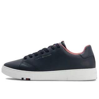 Buty sportowe męskie - Buty Tommy Hilfiger Elevated RBW Cupsole FM0FM04487-DW5 - granatowe - grafika 1