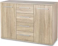 Komody - Elior Komoda Lines C3 - dąb sonoma - miniaturka - grafika 1
