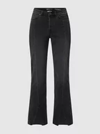 Spodnie damskie - Jeansy o kroju slim straight fit z dodatkiem streczu model ‘Emma’ - miniaturka - grafika 1