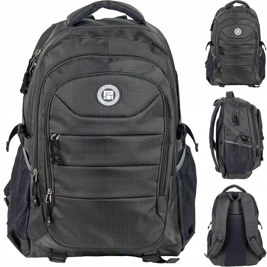 Plecak Młodzieżowy Active Paso Grey Szary Wycieczka Podróż Pojemny