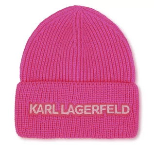 Czapki dla dzieci - Czapka KARL LAGERFELD Z11063 Pink 47A - grafika 1